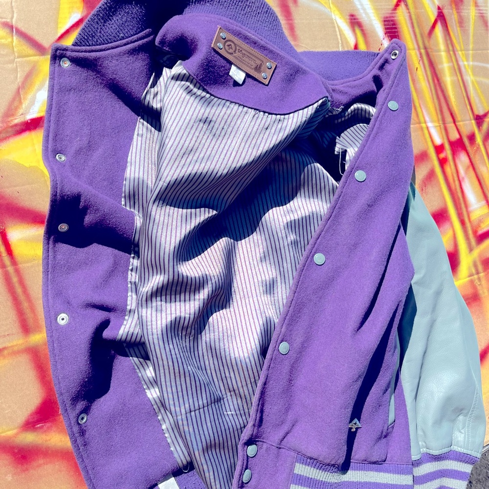 L.R.G Lifted Research Group varsity jacket “our league major”
